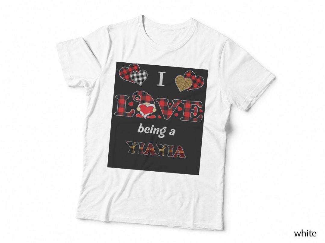 I Love Being Yiayia Cute Gnomes Valentines Day Matching Essential T-Shirt