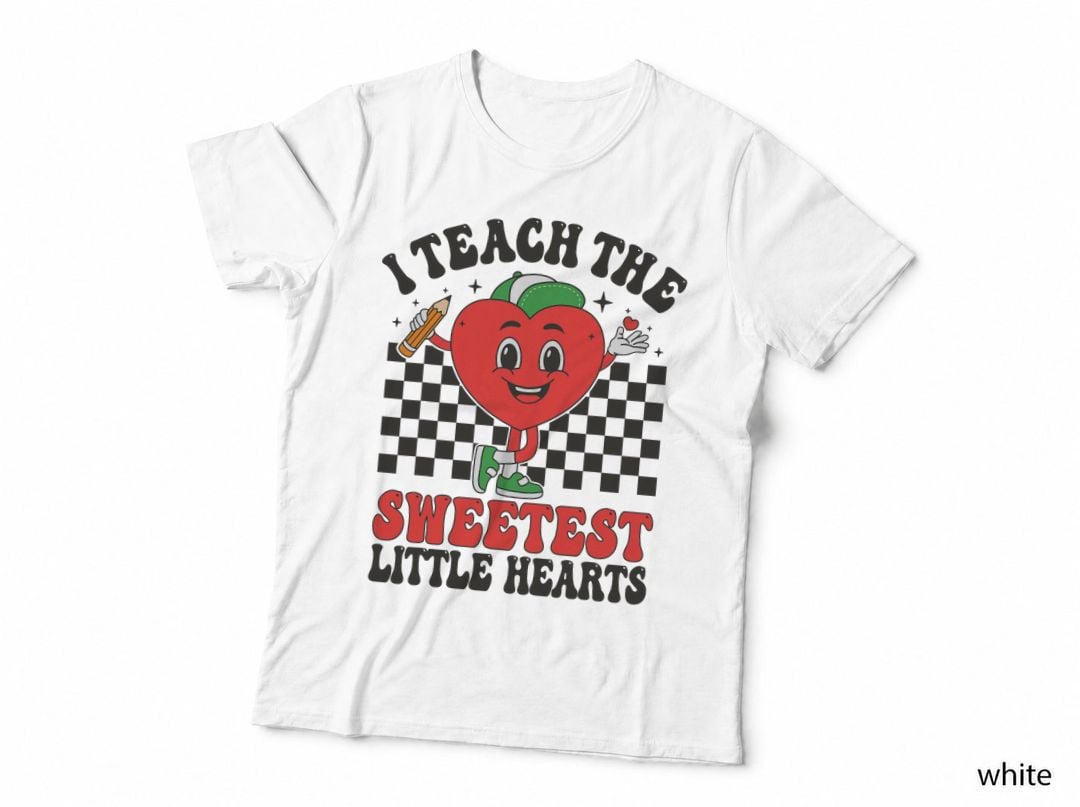 Valentines Day I Teach the Sweetest Little Hearts Teachers T-Shirt