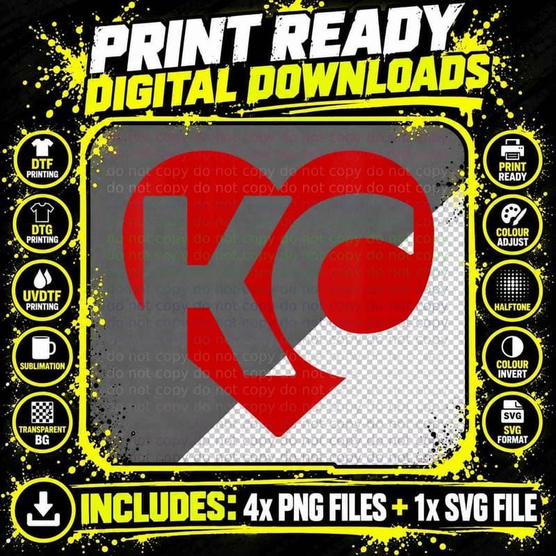 Valentines Day Kansas City Heart I Love KC Top Gift Png SVG Digital Bundle
