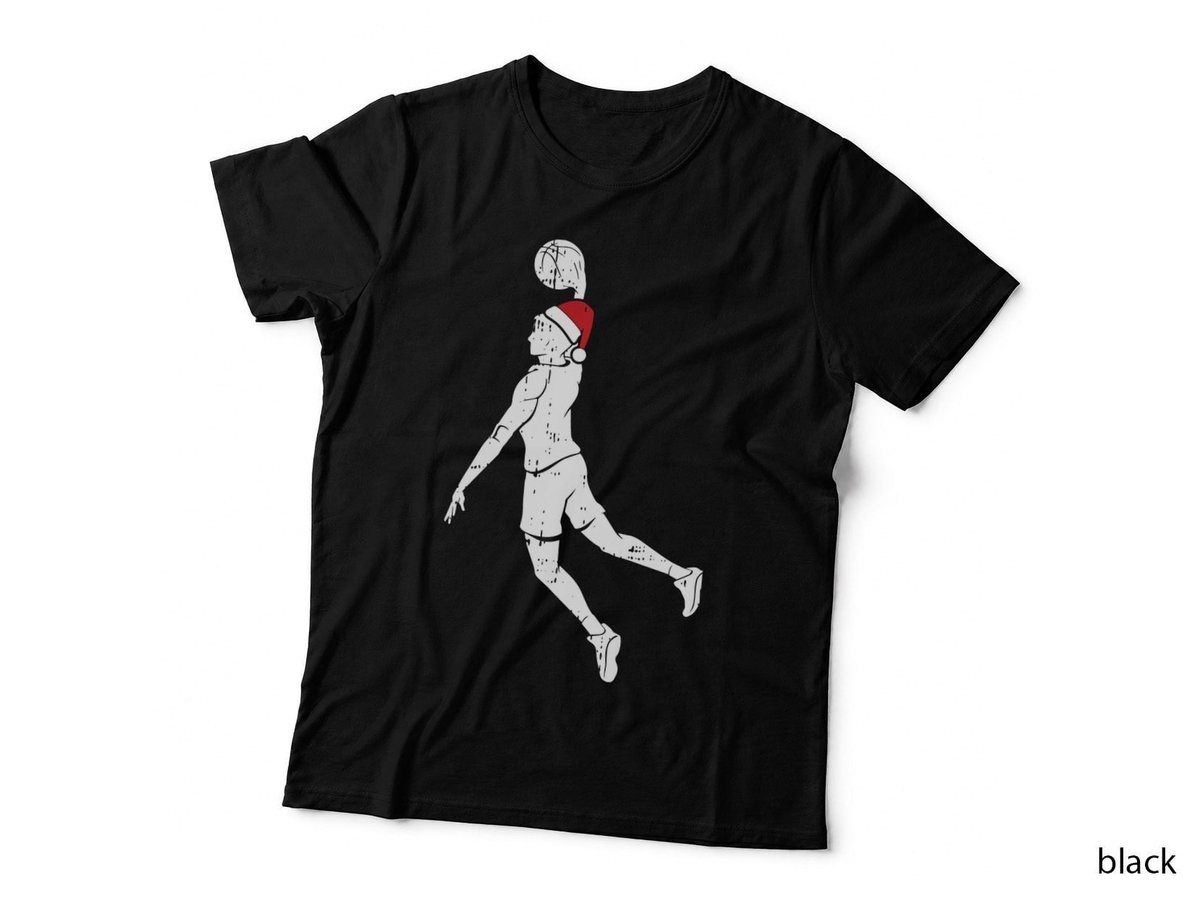 Basketball Player Dunk Christmas Pajama Cool Sport X-Mas T-Shirt