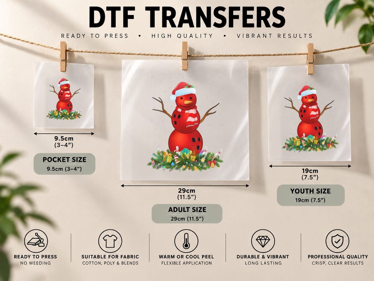Bowling Ball Xmas Santa Bowling Ball Snowman Christmas DTF Transfer Iron On