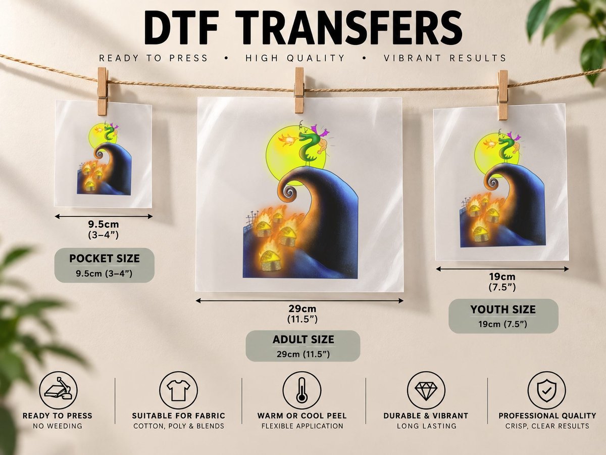 Burnination Before Christmas DTF Transfer Iron On