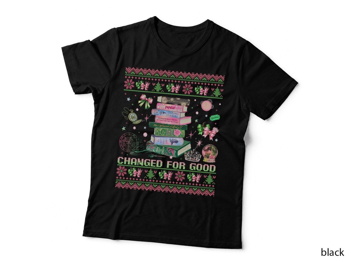 Changed for Good Books, Christmas Ugly Sweater, Festive T-Shirt