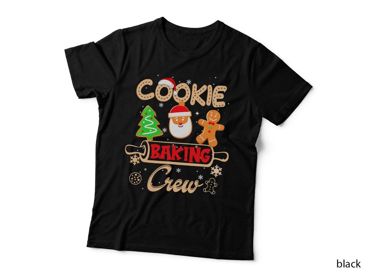 Christmas Cookie Baking Crew Shirt Gingerbread Santa Xmas T-Shirt