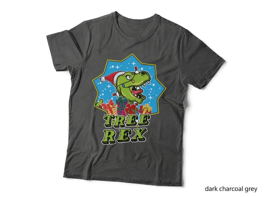 Christmas Dinosaur Tree Rex Funny Christmas Cotume Pajama T-Shirt