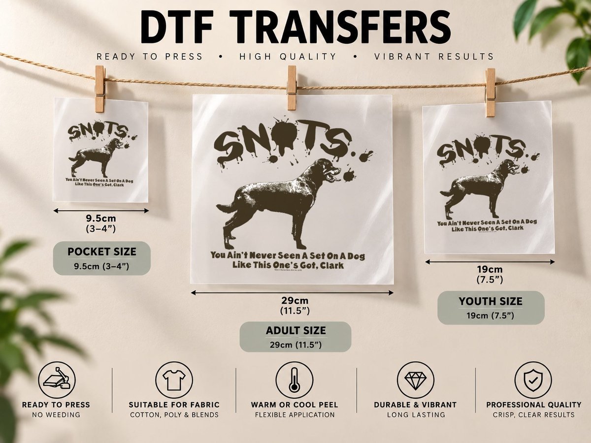 Christmas Vacation Snots Never Seen a Set DTF Transfer Iron On