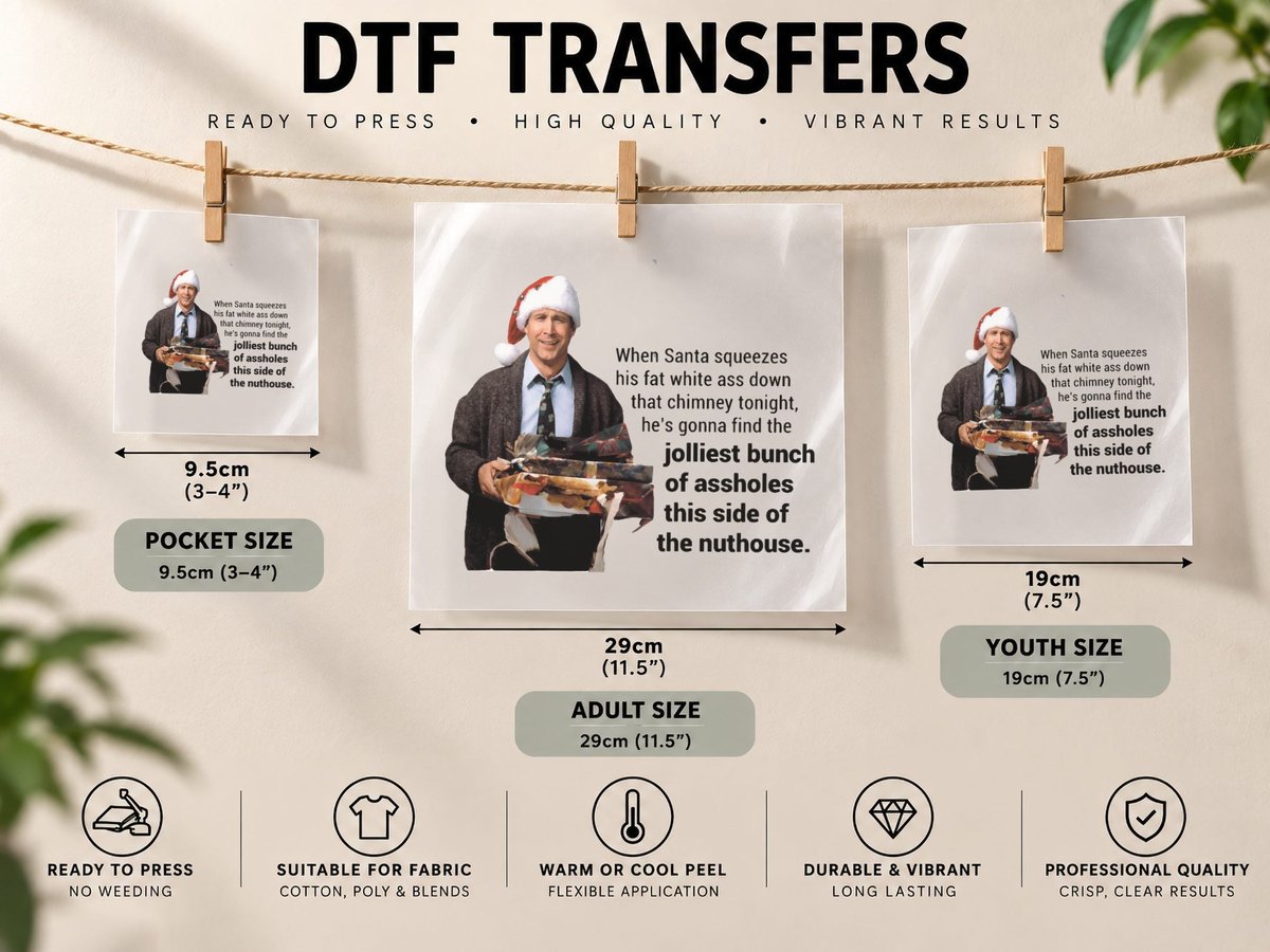 Christmas Vacation, This Side of the Nut House DTF Transfer Iron On
