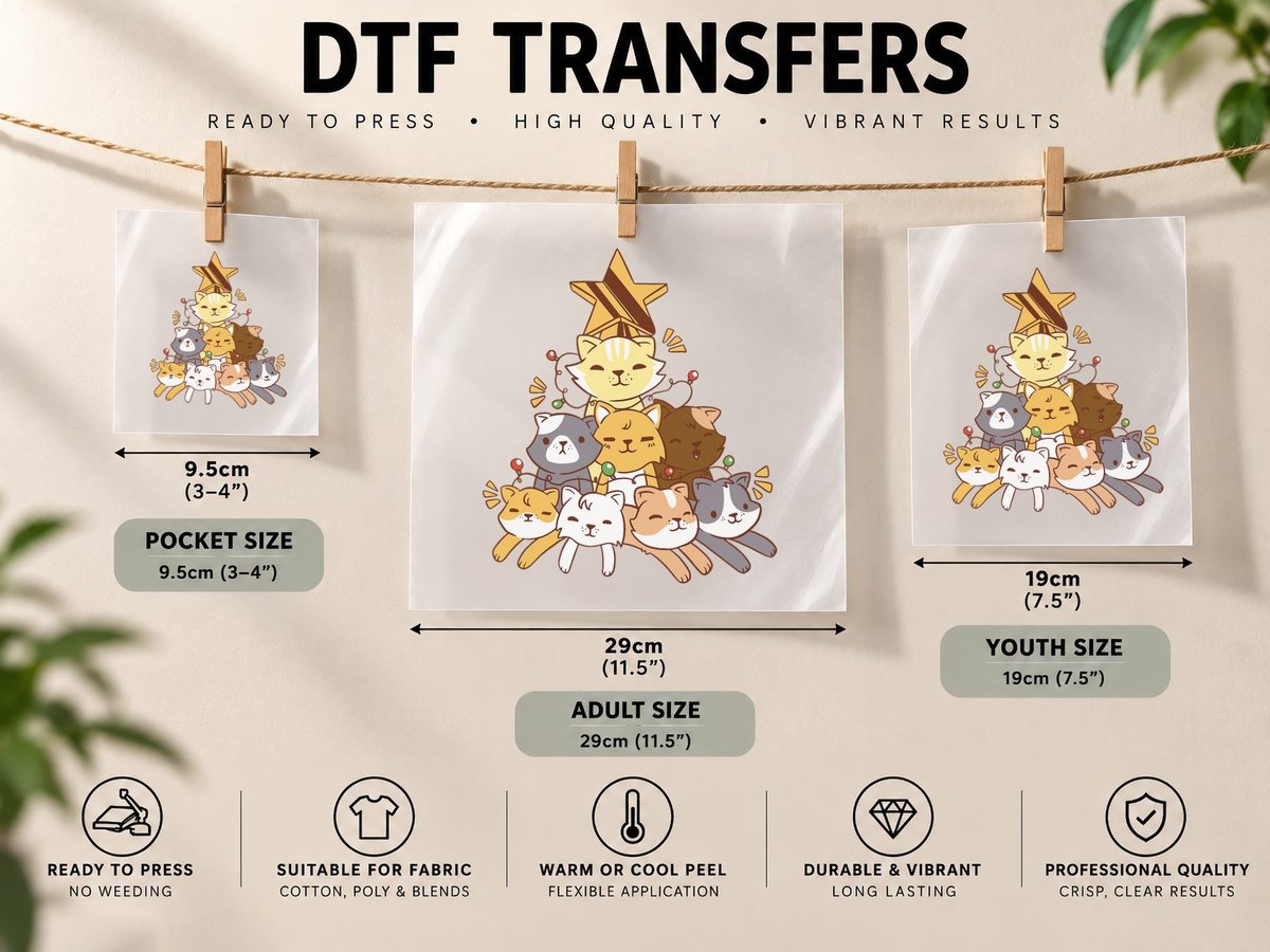 Crafting Is My Happy Place - Cute Christmas Xmas Crafter DTF Transfer Iron On