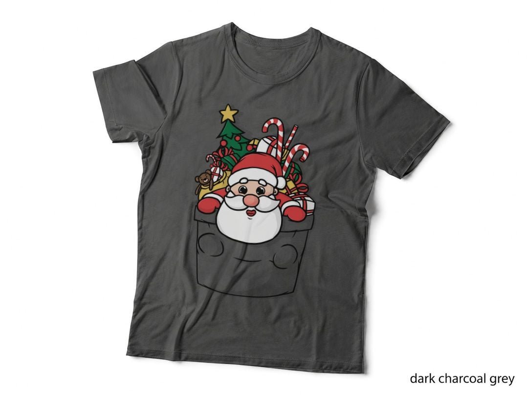 Cute Pocket Santa T-Shirt