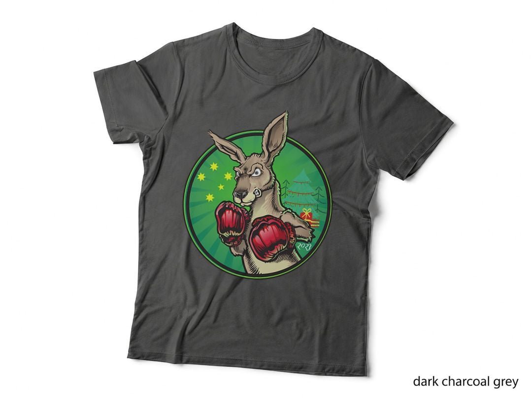 Funny Boxing Roger- Humor Sport Kangaroo Christmas T-Shirt