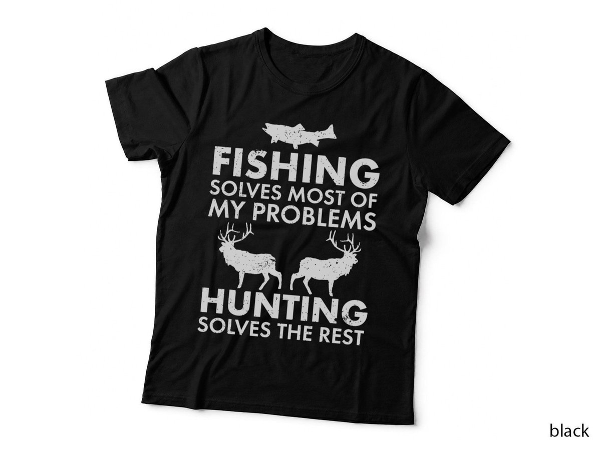 Funny Fishing and Hunting Gift Christmas Humor Hunter Cool T-Shirt