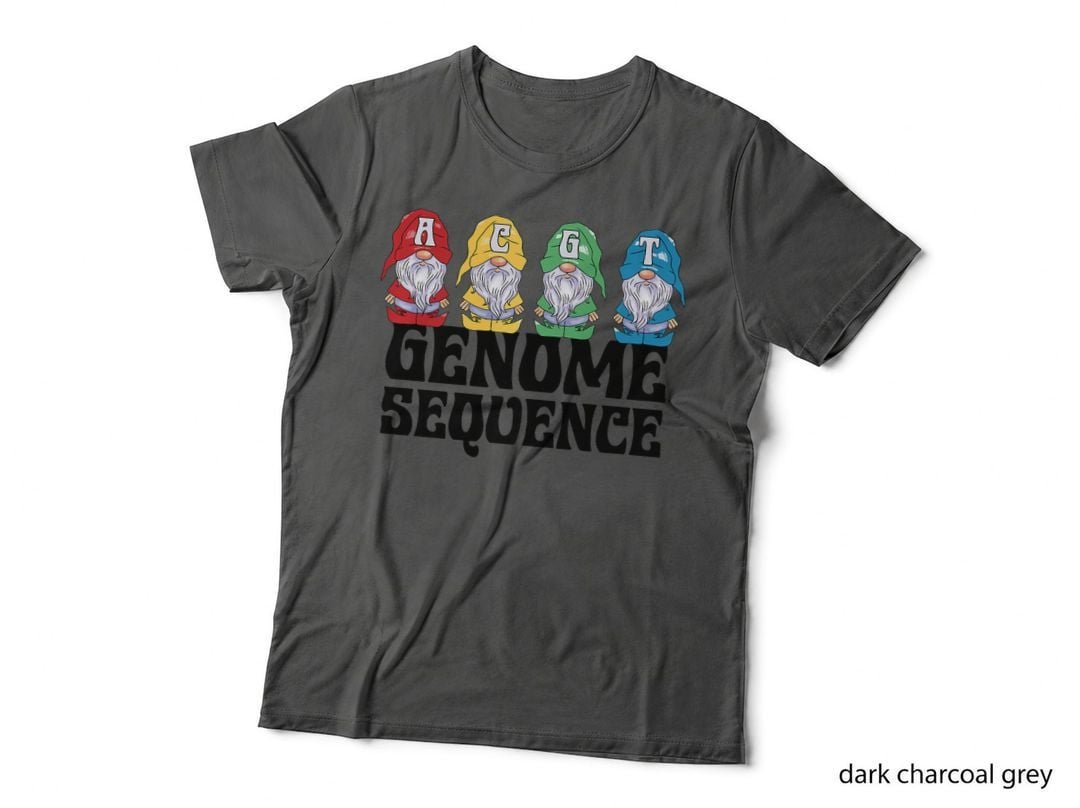 Funny Gnome Genome Sequence Christmas Scientist, Seasonal T-Shirt