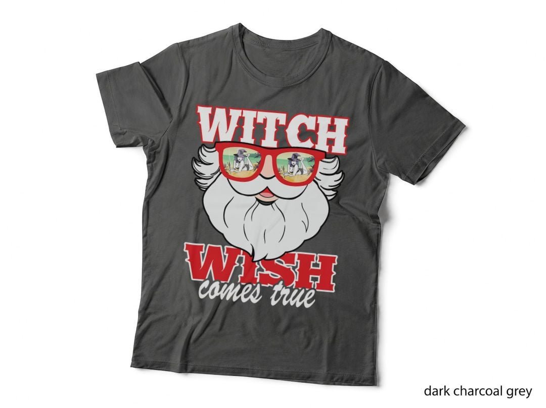 Funny Santa Sunglasses Witch Wish Comes True T-Shirt