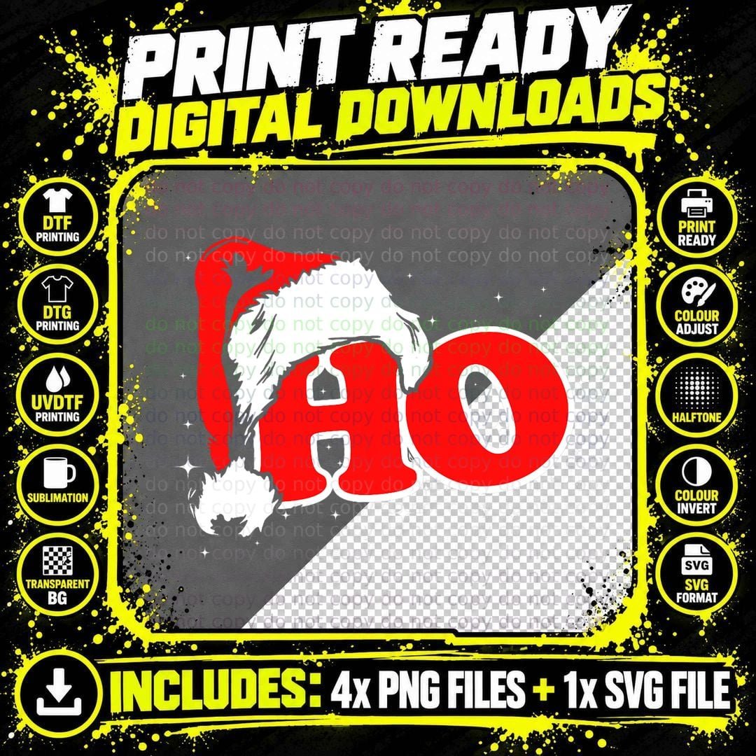 Funny, Retro, Ho, Christmas, Santa Where My Hos at Png SVG Digital Bundle