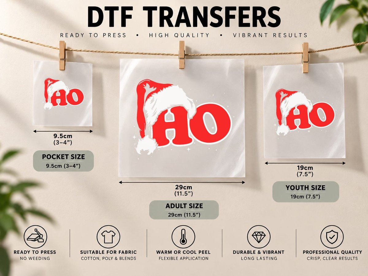 Funny, Retro, Ho, Christmas, Santa Where My Hos at, Group DTF Transfer Iron On