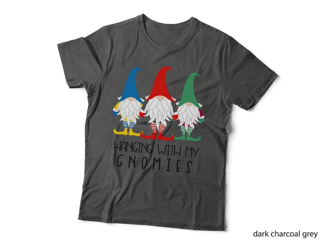 Hanging with My Gnomies Nordic Santa Gnome Funny Christmas T-Shirt