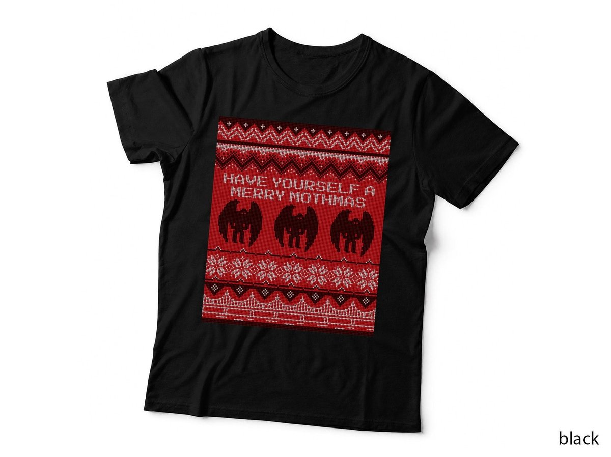 Have Yourself a Merry Mothman Funny Ugly Christmas Sweater Design T-Shirt