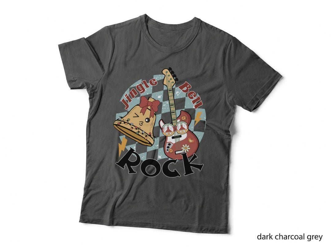 Hippie Groovy Christmas Jingle Bell Rock T-Shirt
