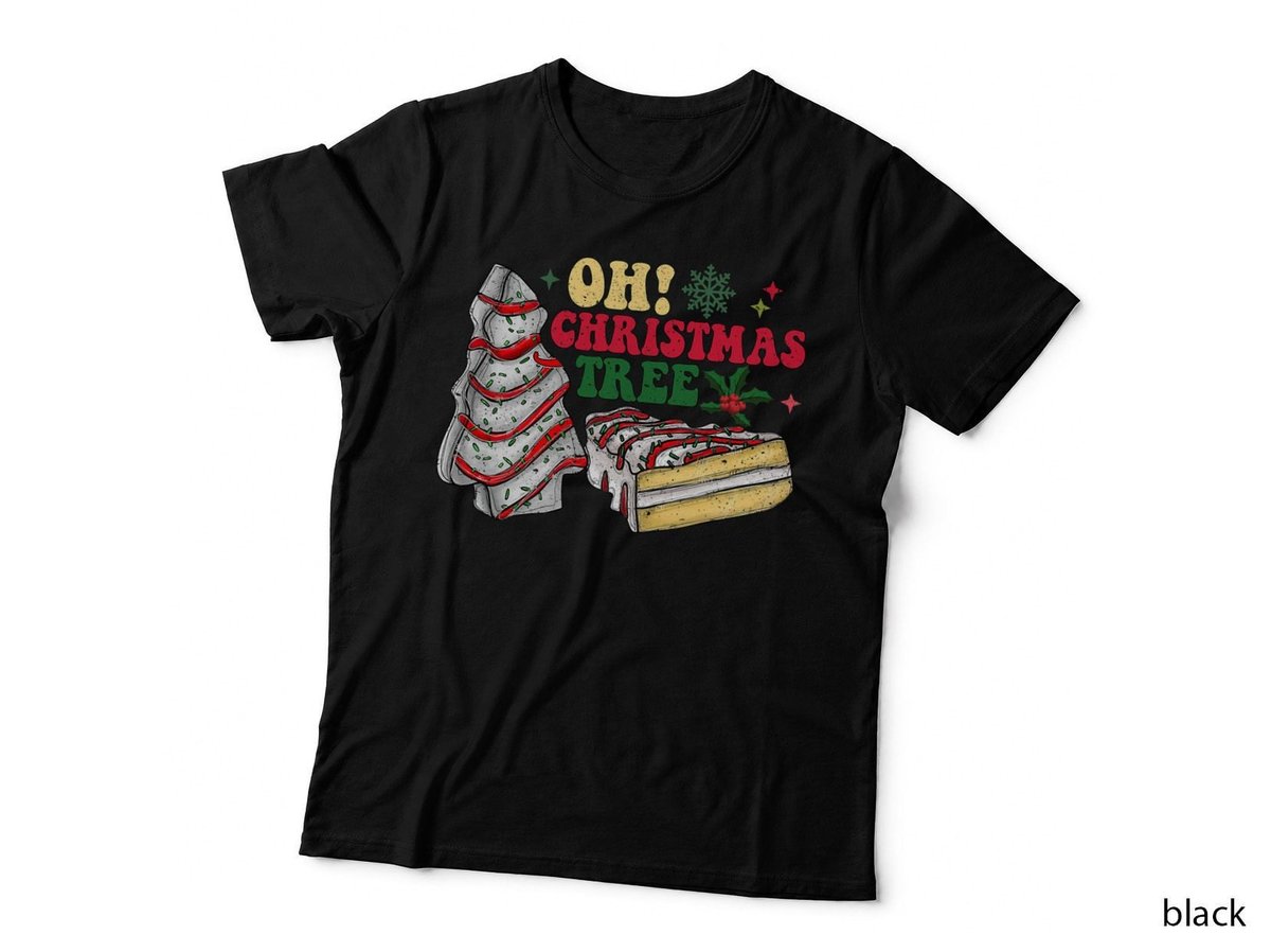 Oh Christmas Tree, Holiday Christmas Snack Cake Xmas Tree T-Shirt