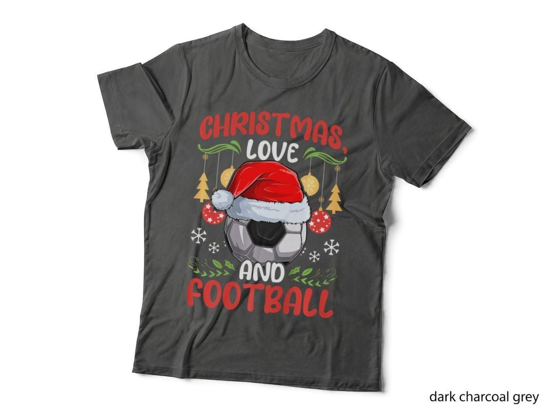 Player Team Club Outfit Christmas, Love Soccer Football T-Shirt