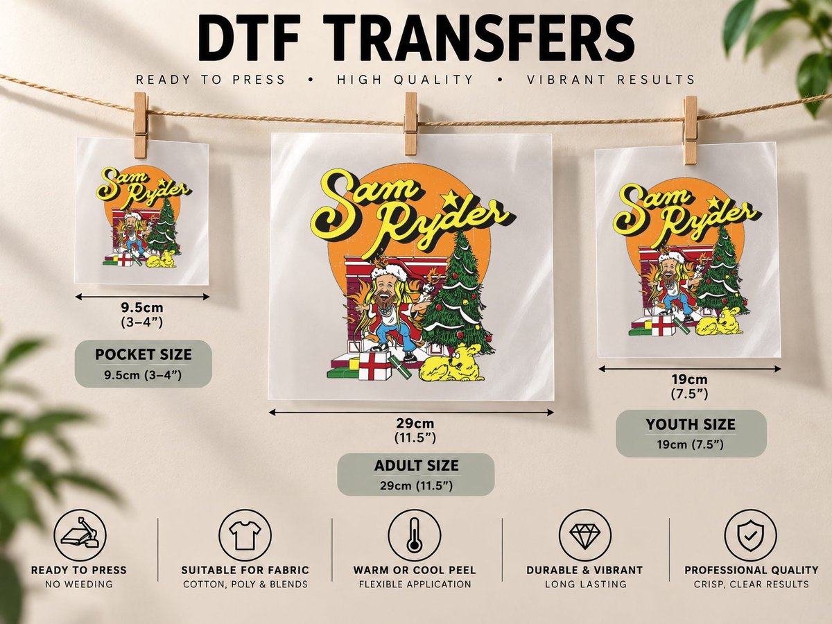 Sam Ryder, You're Christmas to Me DTF Transfer Iron On