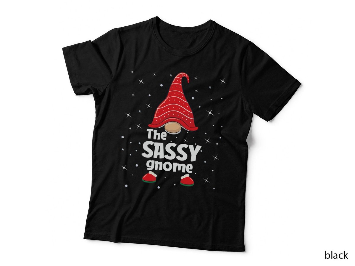 Sassy Gnome Family Matching Christmas Funny Gift Pajama T-Shirt