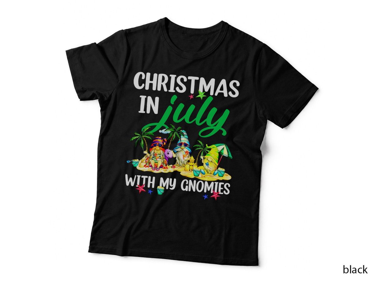 Summer Vacation Gnomes Christmas in July with My Gnomies T-Shirt