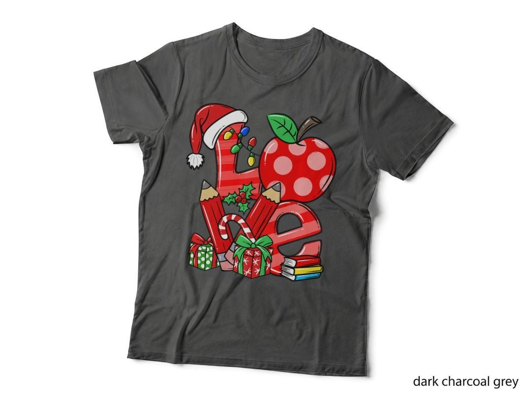 Teacher Christmas Teacher Love Christmas Xmas Pajama T-Shirt