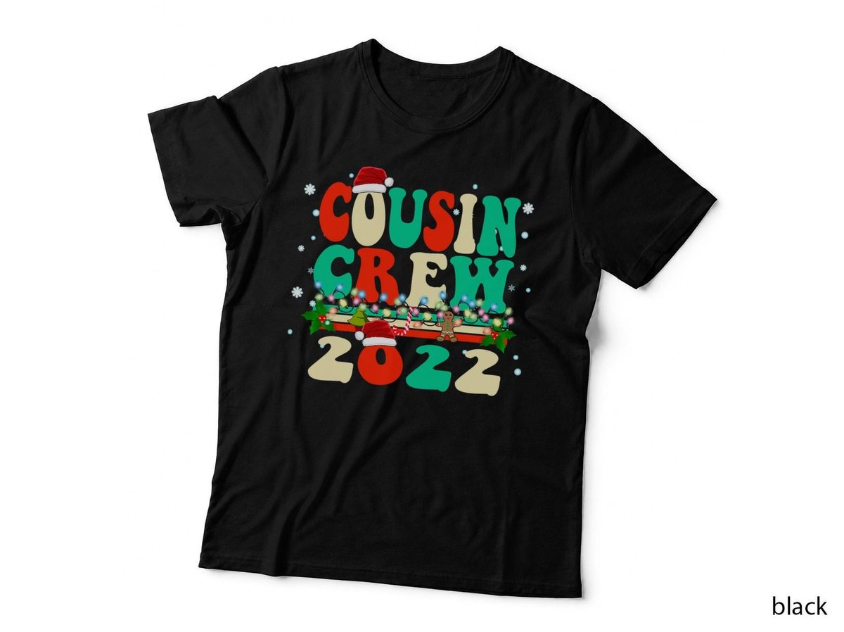 Vintage Color Classic Christmas Design - Cousin Crew T-Shirt