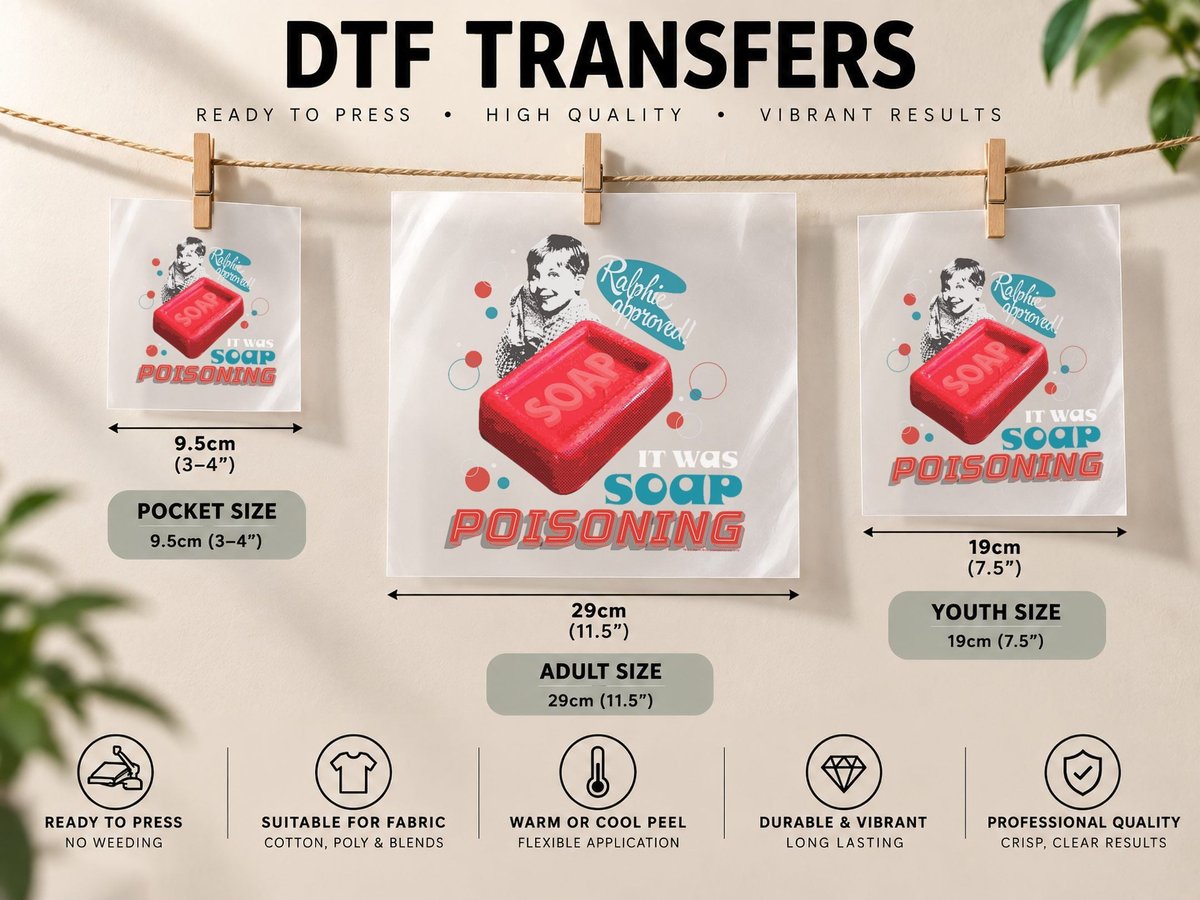 A Christmas Story It Was Soap Poisoning DTF Transfer Iron On
