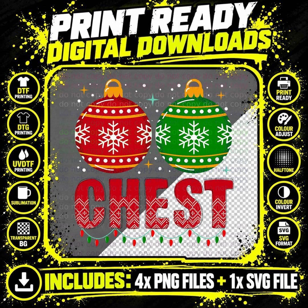 Chestnuts Matching Family Funny Chest Nuts Christmas Png SVG Digital Bundle