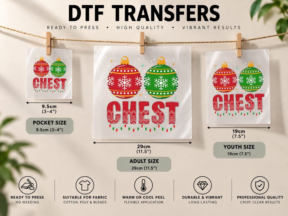 Chestnuts Matching Family Funny Chest Nuts Christmas DTF Transfer Iron On