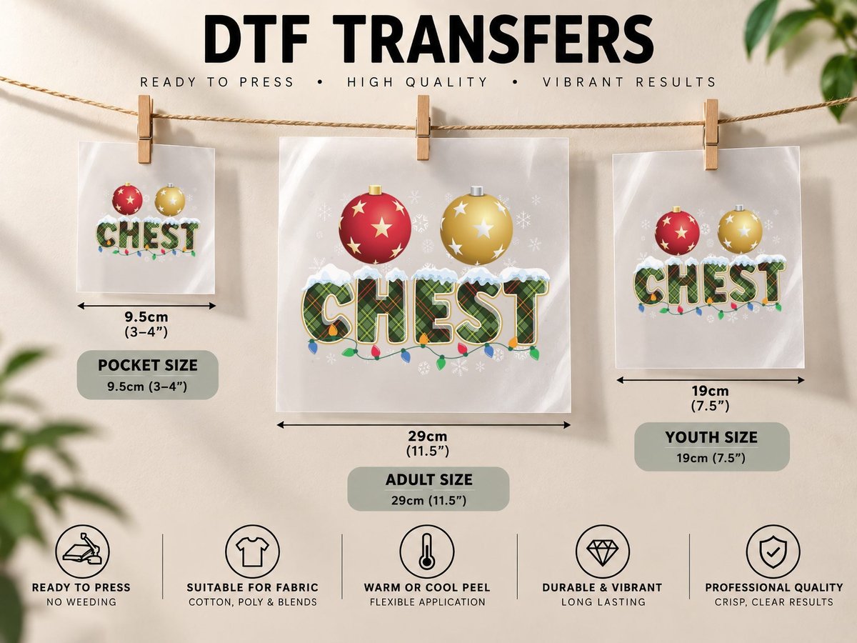 Chestnuts Matching Xmas Funny Christmas Couples Chest Nuts DTF Transfer Iron On