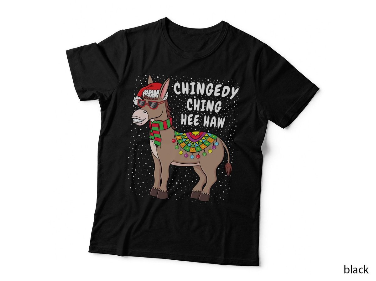 Christmas Donkey Sweater Funny American Italian Xmas Gift Sweatshirt T-Shirt