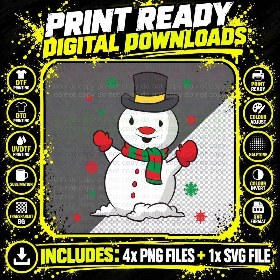 Christmas Snowman Funny Xmas Snowman Pullover Hoodie Png SVG Digital Bundle