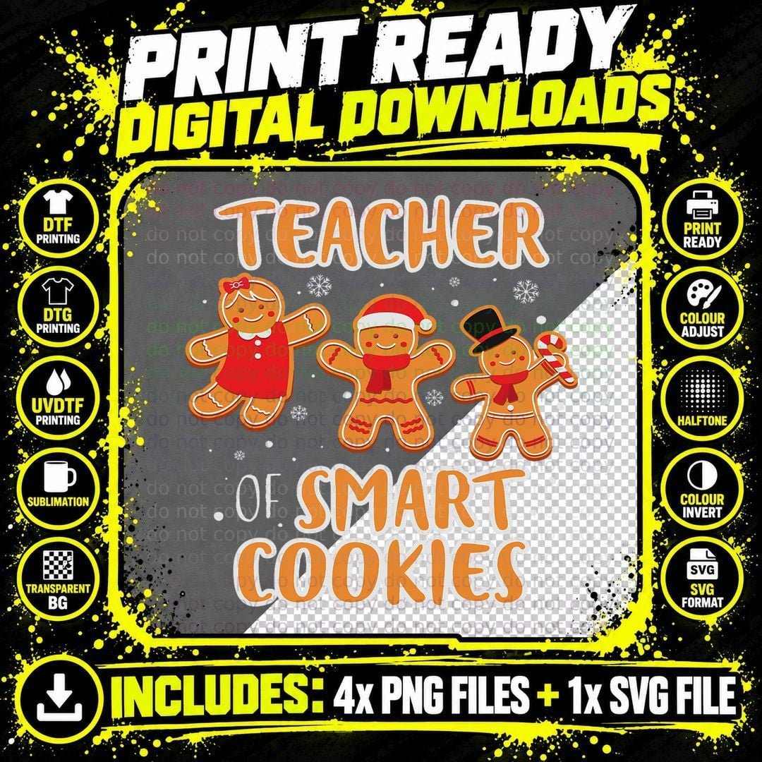 Christmas Teacher Shirt Teaching Students Gift Funny Png SVG Digital Bundle