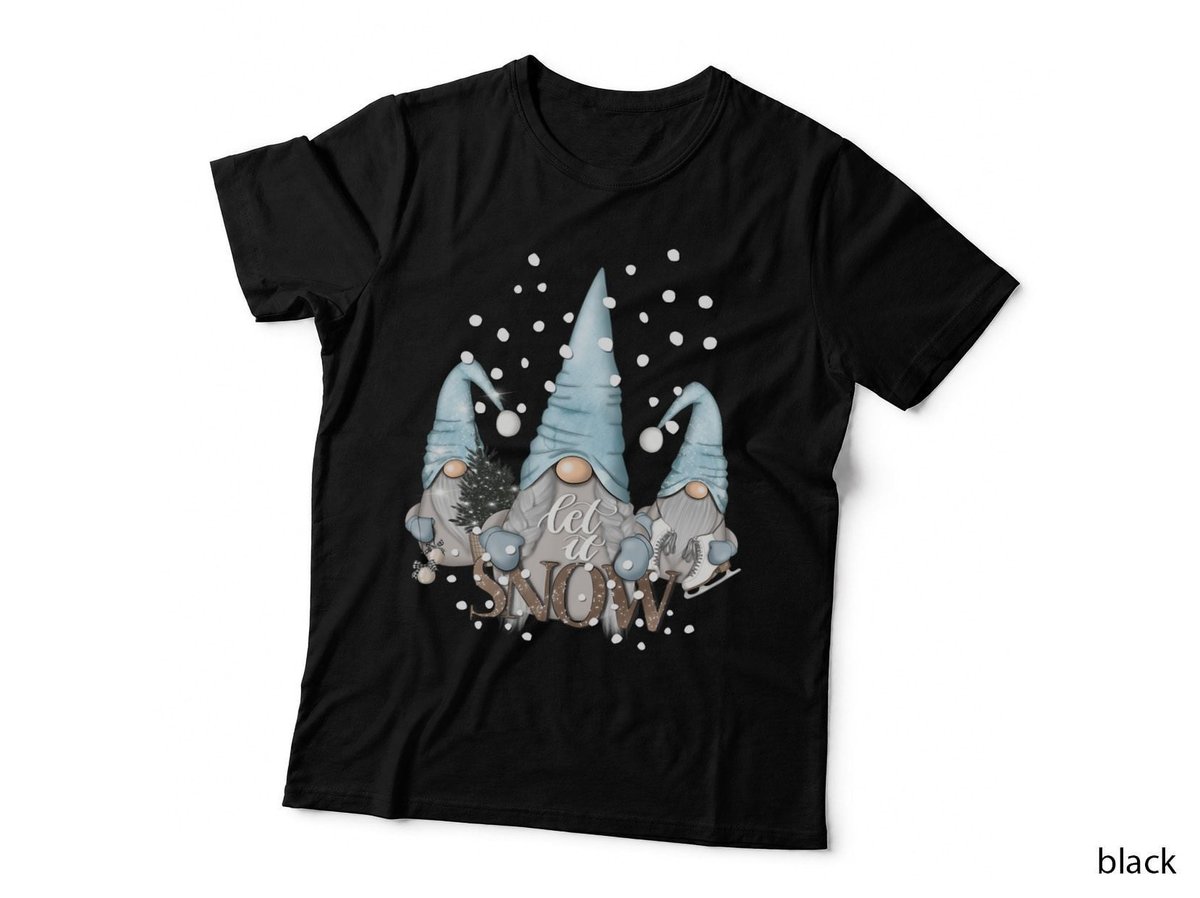 Christmas Three Gnomes Holiday Elves Pullover Hoodie T-Shirt