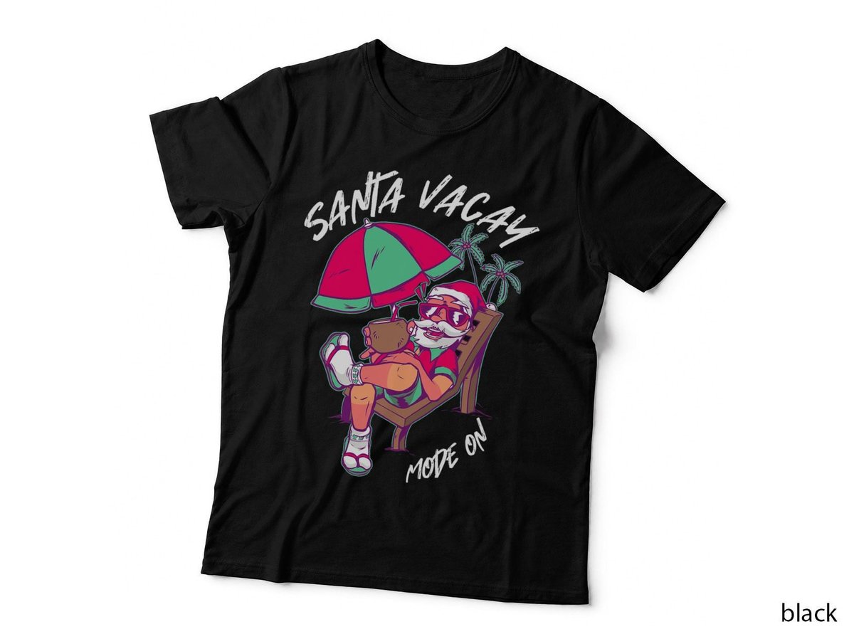 Christmas in July Summer Xmas Vacation - Santa Vacay Mode on T-Shirt