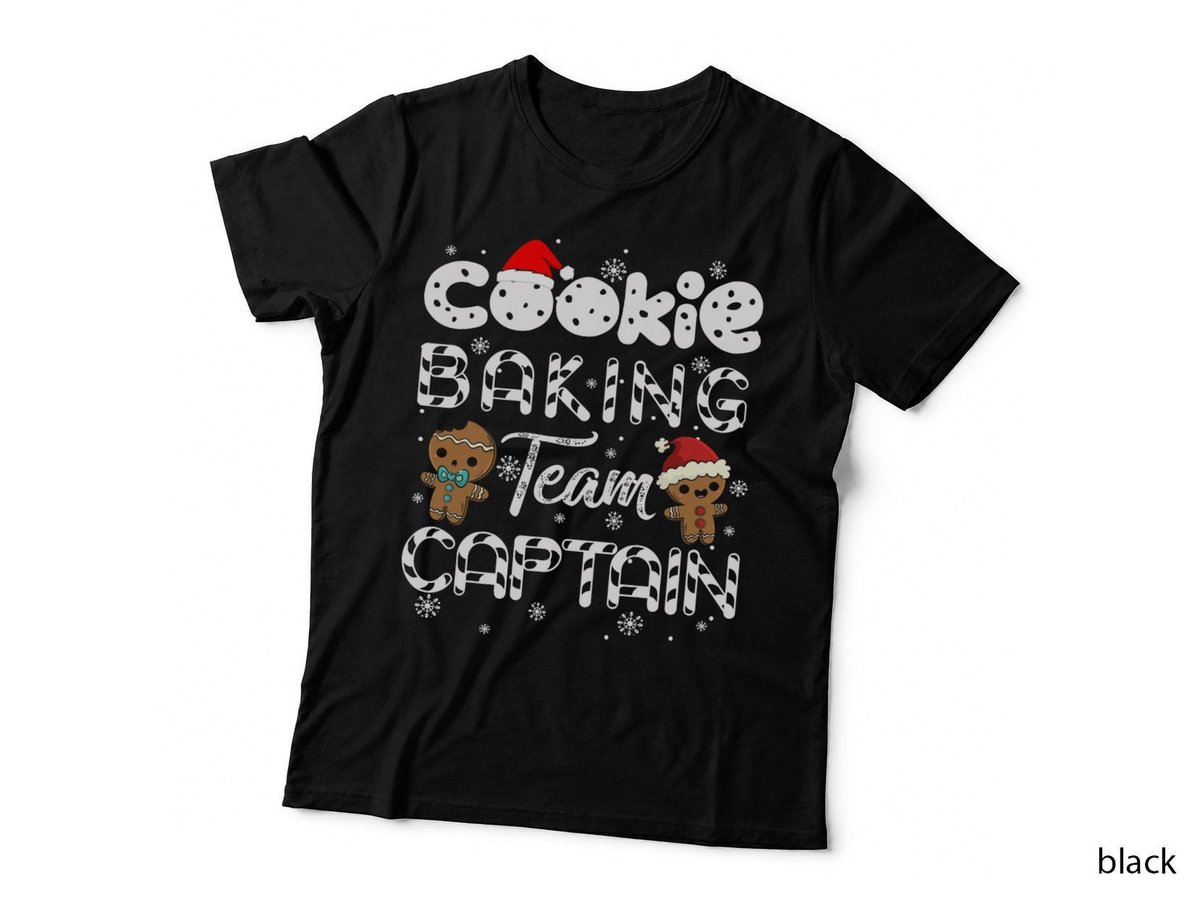 Cookie Baking Team Captain Gingerbread Christmas T-Shirt