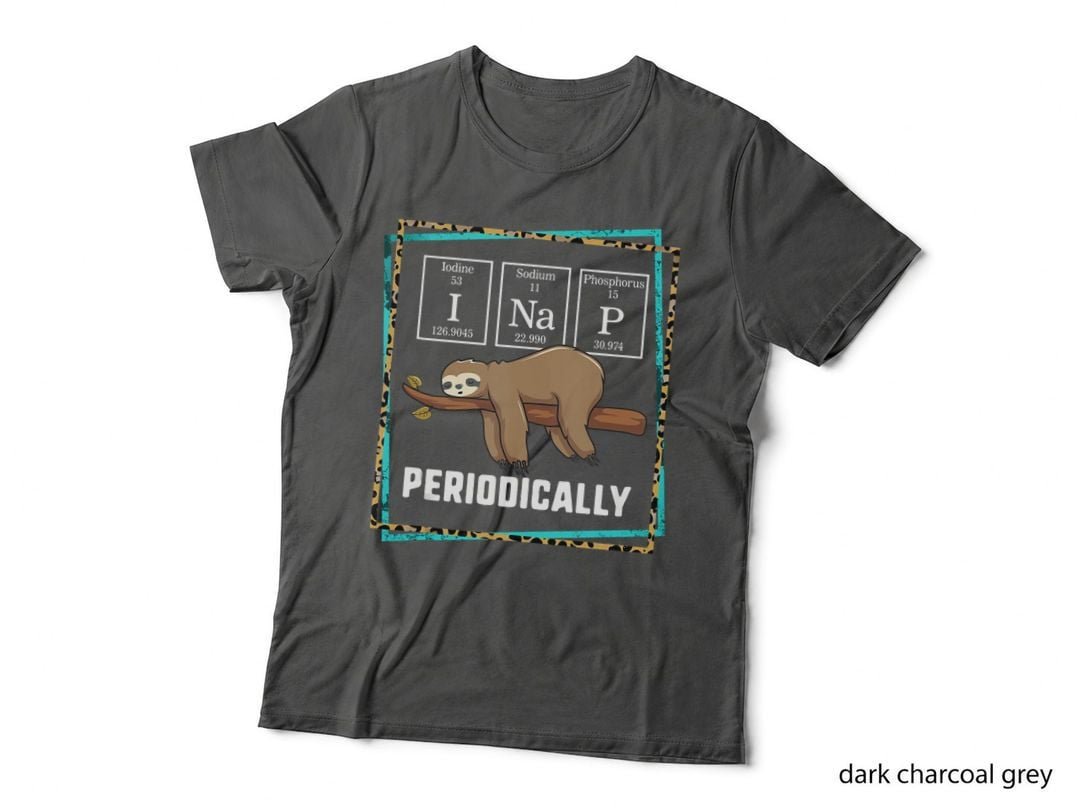 Funny I Nap Periodically Lazy Sloth Lover Science Christmas T-Shirt