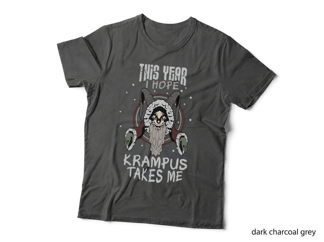 Krampus Shirt Holiday Christmas Demon Folklore Merry Krampus Pullover Hoodie