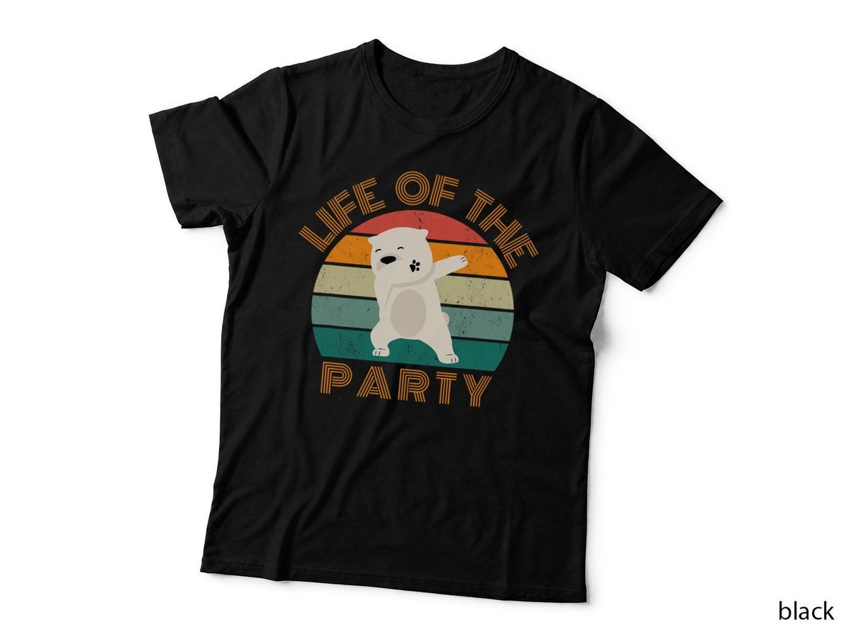 Life of the Party, Dabbing Polar Bear, Birthday, Christmas T-Shirt