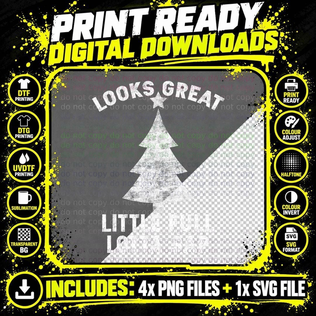 Little Full Lotta Sap Tee Christmas Vacation Santa Png SVG Digital Bundle