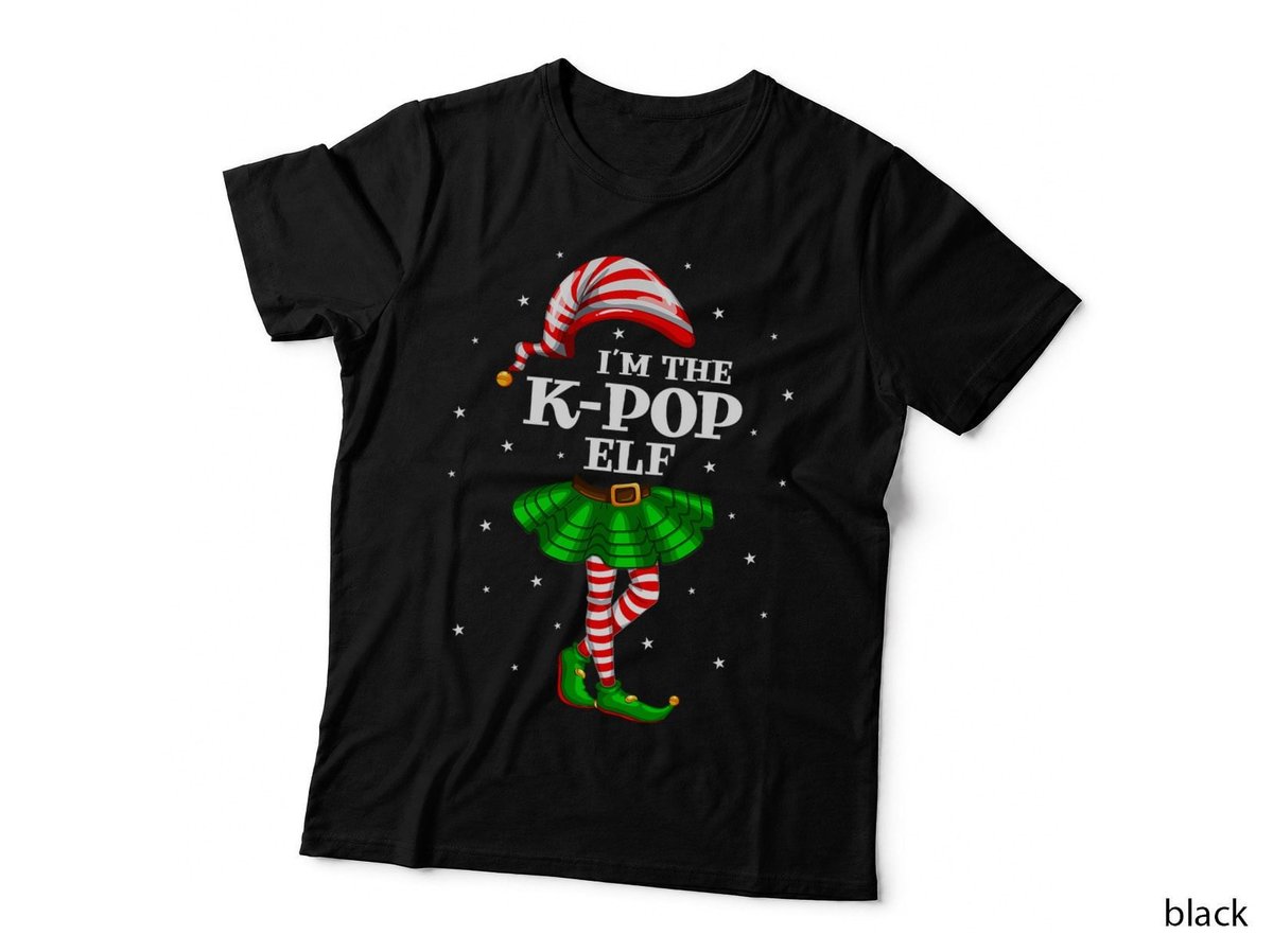 Matching Family Group I'm the K-Pop Elf Christmas T-Shirt