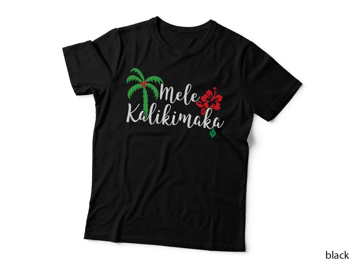 Mele Kalikimaka Hawaiian Merry Christmas Pullover Hoodie T-Shirt
