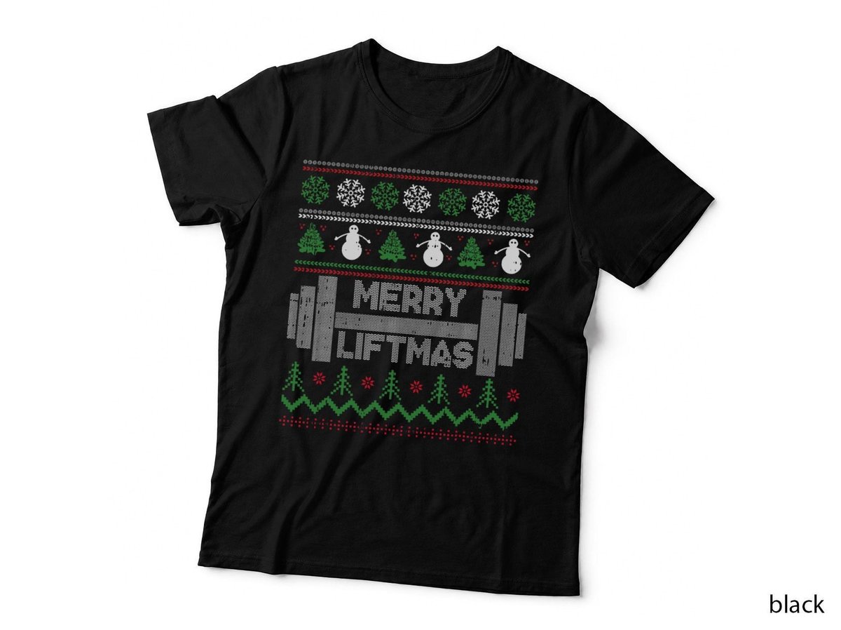Merry Liftmas Christmas Funny X-Mas Pun Gym Workout T-Shirt