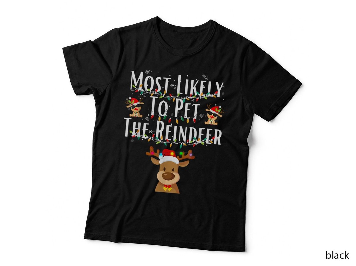Most Likely to Family Christmas Pjs Matching Men Women Kids T-Shirt