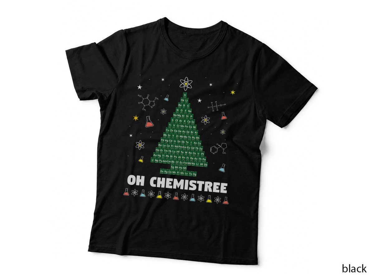 OH Chemistree Periodic Table Chemistry Christmas Tree T-Shirt