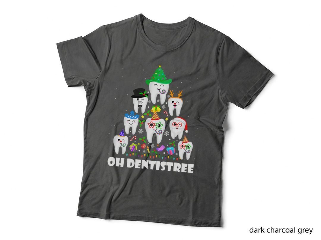 Oh Dentistree Funny Dental Christmas Tree Dentist Assistant T-Shirt