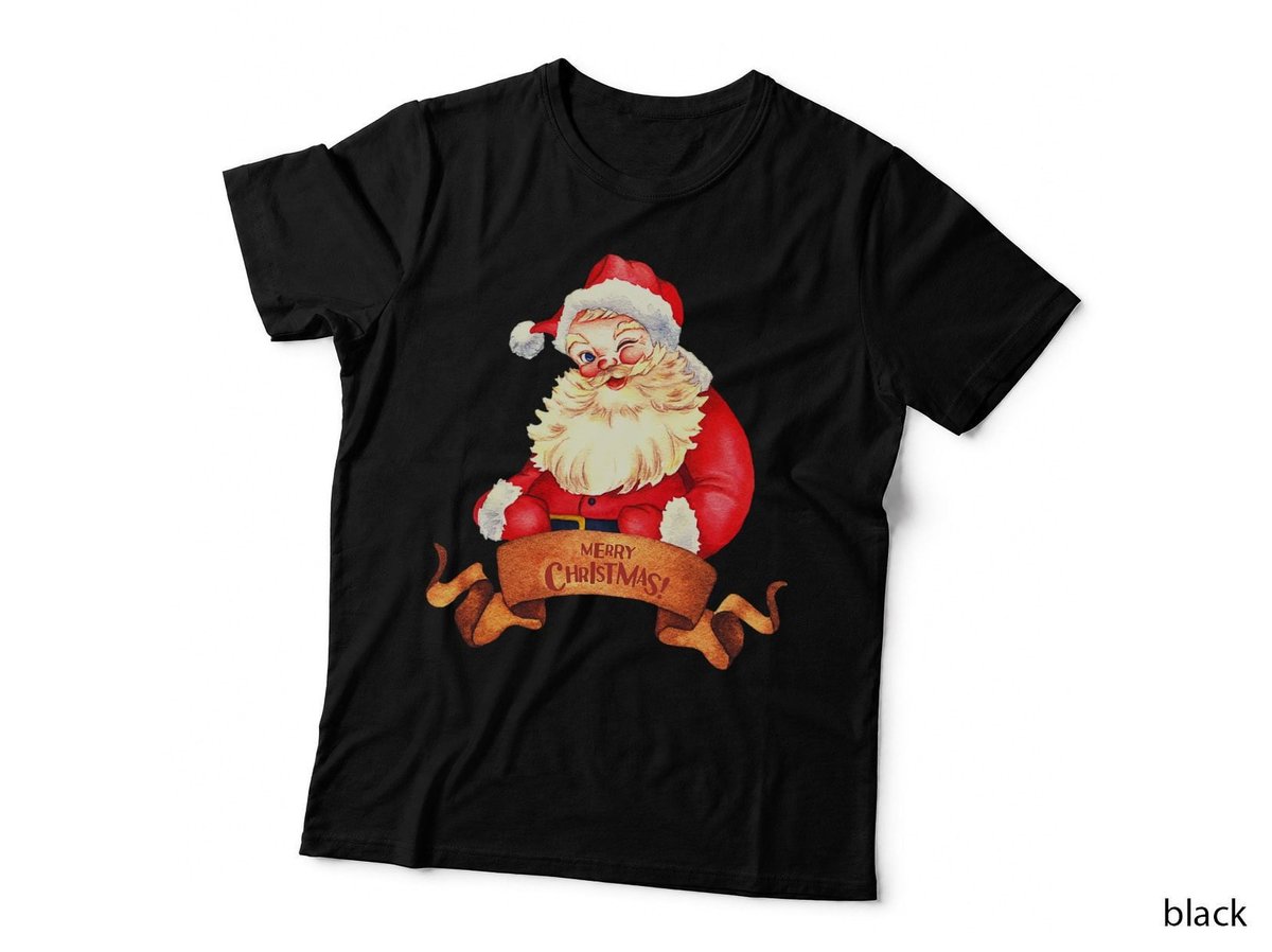 Retro Vintage Santa Claus Merry Christmas T-Shirt